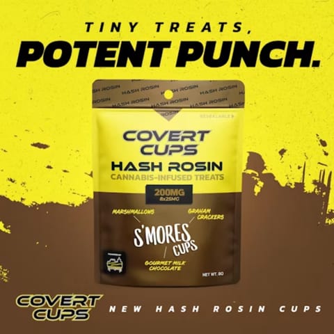 Covert Cups - 200mg Hash Rosin Cups - S'Mores