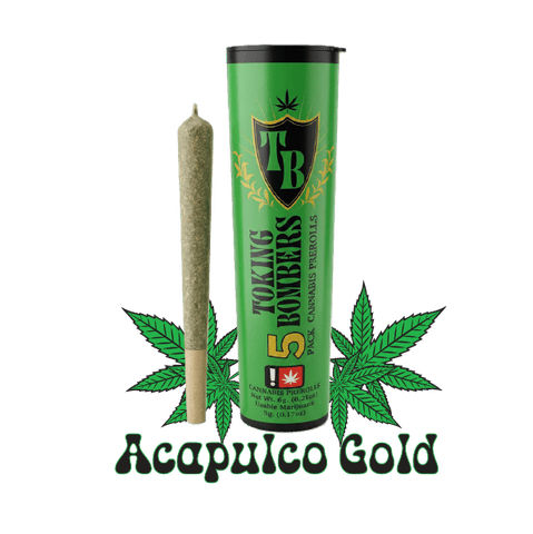 BOMBERS MULTI-PACK JOINTS | ACAPULCO GOLD | SATIVA | 1 GRAM | X5