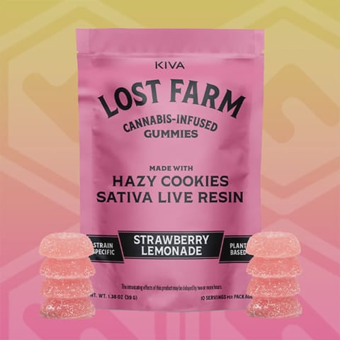 Lost Farms - Live Resin Gummies - Hazy Cookies - Sativa