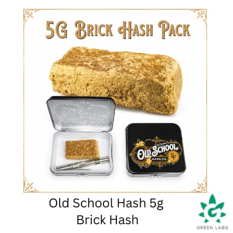 (REC) The Original Old School Hash Co. - 5g Brick Hash - Cherry Funk