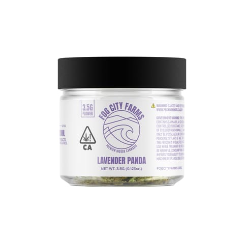 FOG CITY FARMS - INDOOR FLOWER - LAVENDER PANDA - 3.5G