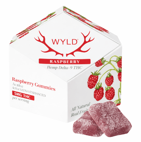 Raspberry- Sativa THC Gummies - 10mg THC - 5ct - Regular