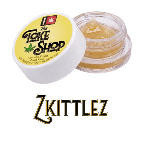 THE TOKE SHOP | CURED RESIN | ZKITTLEZ | INDICA DOMINANT HYBRID | 2 GRAMS