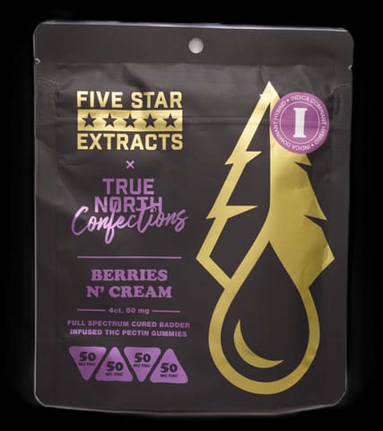 Berries & Cream 4x50mg THC Full Spectrum Vegan Gummies