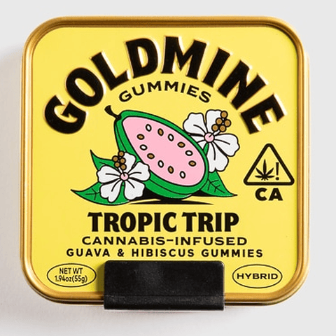 GOLDMINE GUMMIES Tropic Trip Tin(Hybrid, 100 MG THC)