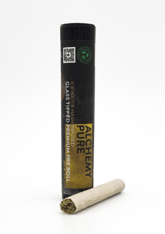 Alchemy Pure - Chronic Cake + Forbidden Grapefruit Hash | 0.75G Hash Infused Glass tip Pre-Roll