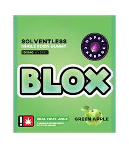 Green Apple Blox Single Rosin Gummy