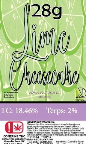 Nirvana | Shake | 28G - Lime Cheesecake