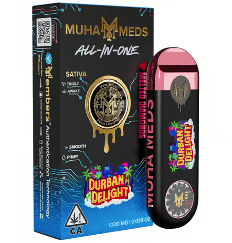 Muha Meds | Durban Delight | Melted Diamonds | All In One | Sativa | 1g