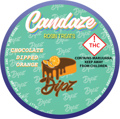Chocolate Dipped Orange 100mg Rosin Dipz
