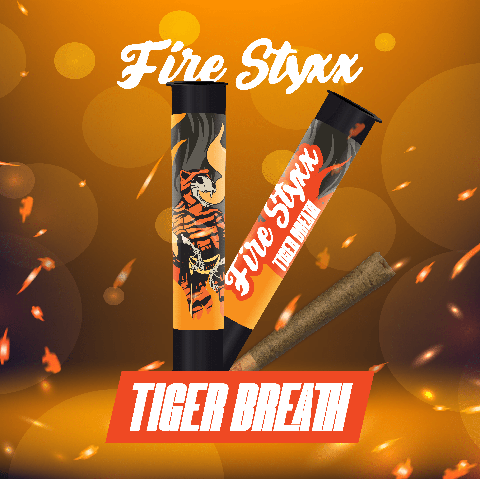 (MED) Fire Styxx Infused Pre-Roll 1g - Tigers Breath
