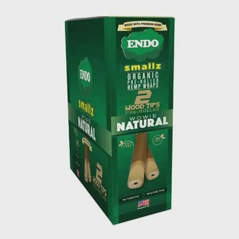 Endo | Wood Tip Pre-Rolled Hemp Wrap - Natural Flavor x 2 |