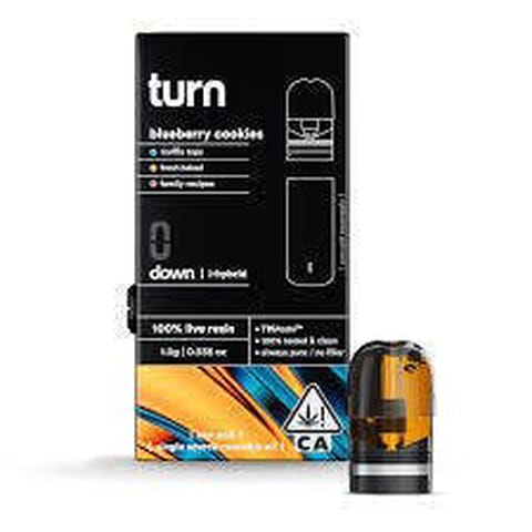 Turn - Down - LiveResin Pod 1g - Blueberry Cookies