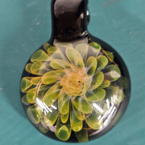 Wytry | Pendy | Black/Green Flower