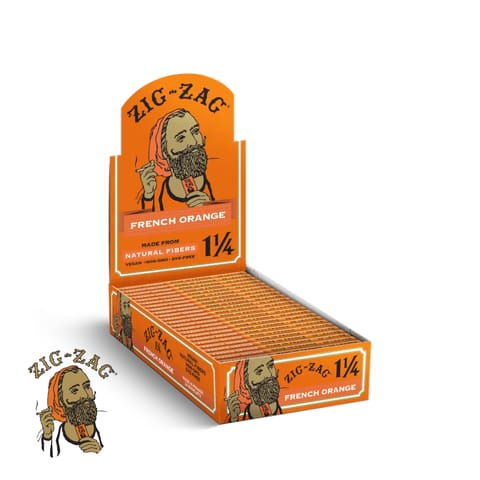 Zig Zag Orange 1 1/4" Rolling Papers 48pk