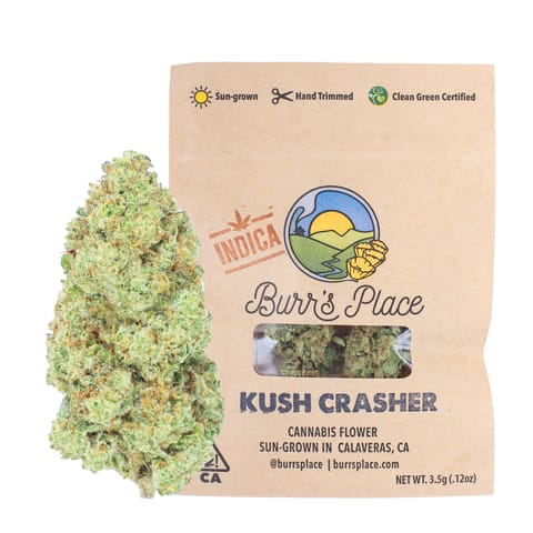 Burr's Place | Kush Crasher (I) | 3.5g Sungrown Flower