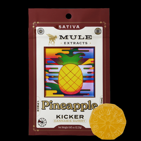 Mule | Pineapple Kicker | 100MG | Single Gummy