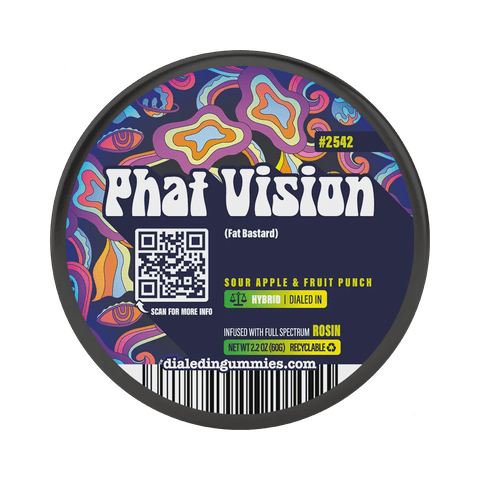 Dialed In Limited Rosin Gummies | Phat Vision 100mg Rec