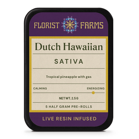 Florist Farms - Dutch Hawaiian Infused Pre-Roll Pack | 0.5G 5PK