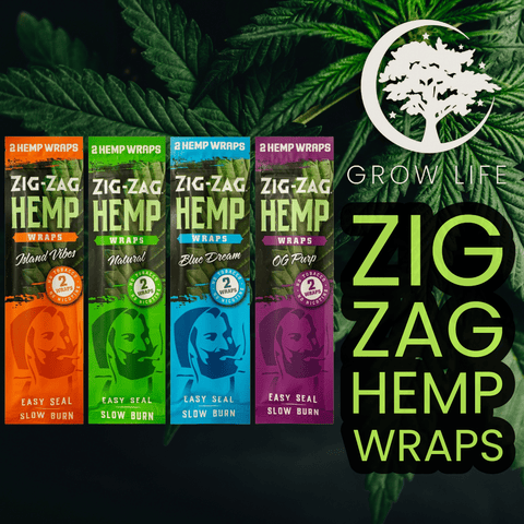 Zig Zag Hemp Wraps Natural 2pk
