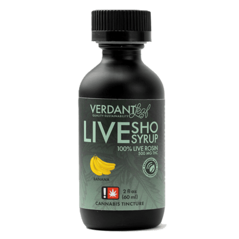 LIVE ROSIN SYRUP | BANANA FLAVORED | GARLIC JUICE & SUPER BOOF | HYBRID | 500MG TOTAL | 2 FL/OZ