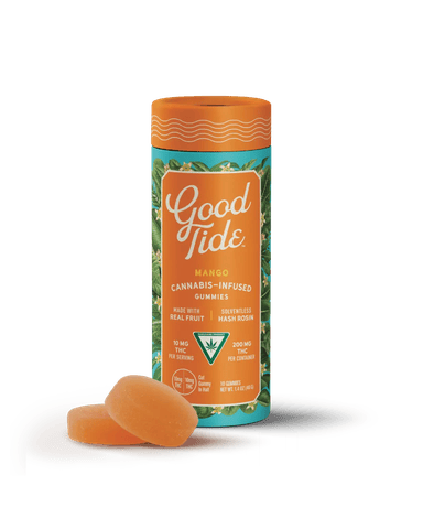 Good Tide | Mango (I) | 10mg THC x 10 Rosin Infused Gummies