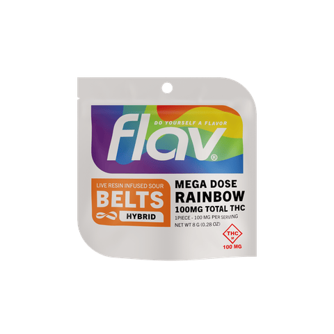 Flav - Mega Dose Live Resin Rainbow Belts - 100mg