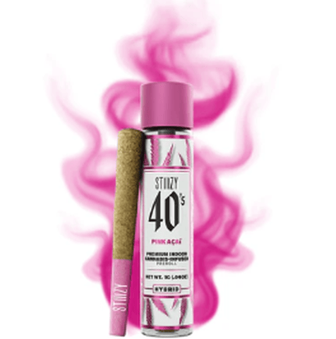 Stiiizy | 40s Pink Acai | Infused Preroll | Hybrid | 1g