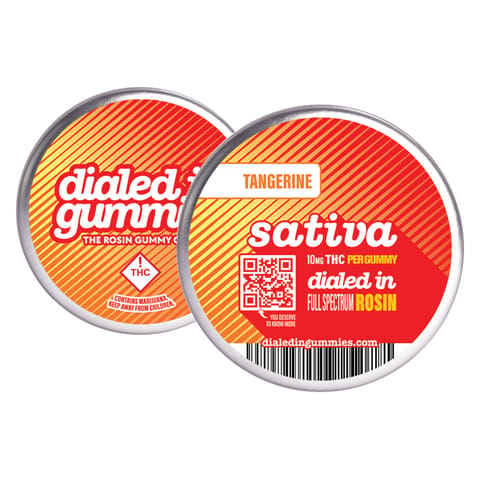 Dialed In Classic Rosin Gummies | Tangerine 100mg Rec