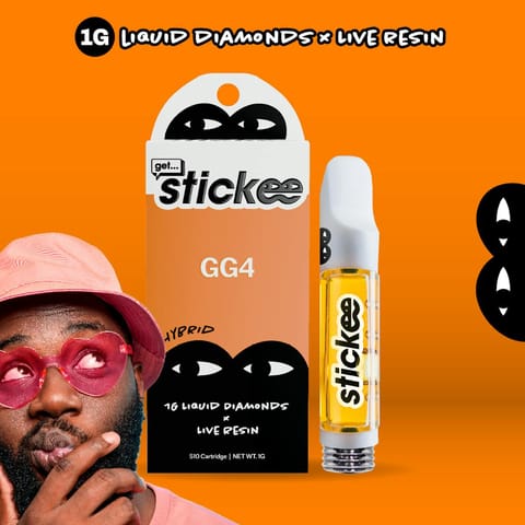 GG4 | 1g Live Resin 510 Cart | Stickee