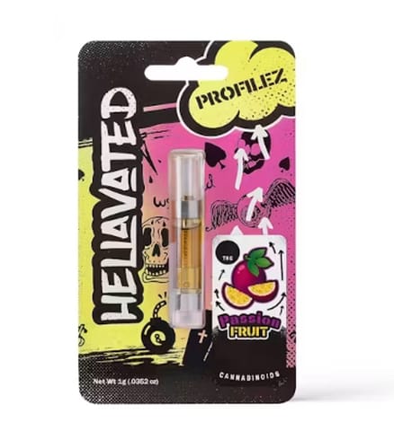 Hellavated | Vape Cart. | - Passion Fruit | 1g 510