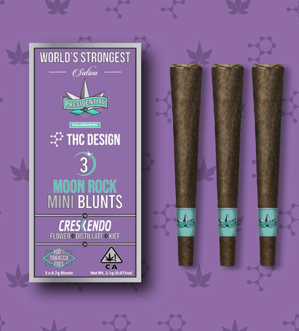 THC Design Crescendo - 2.1G - Moon Rock Infused Mini Blunts