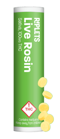 Ripple Riplets - Live Rosin Sativa (100mg THC / Container)