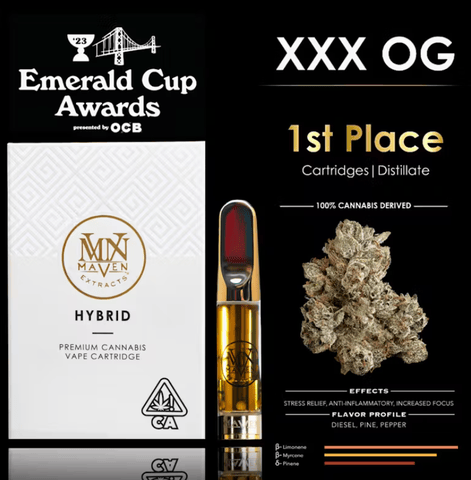 Maven - XXX OG Gold Blends Cartridge 1g