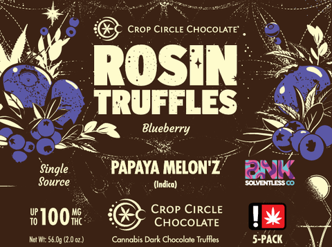 Blueberry Truffle (5 pk) 100mg (Crop Circle Chocolates)