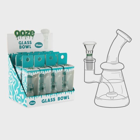 Ooze Borosilicate Glass Bowl - Male 14mm