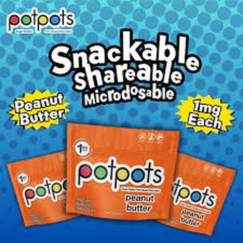 Potpots 100mg Sugar Shelled THC Infused Chocolates Peanut Butter | Dream Edibles