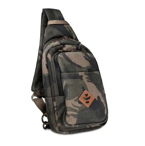 Revelry | The Day Tripper (Camo) Smell Proof, Water Resistant Crossbody Bag