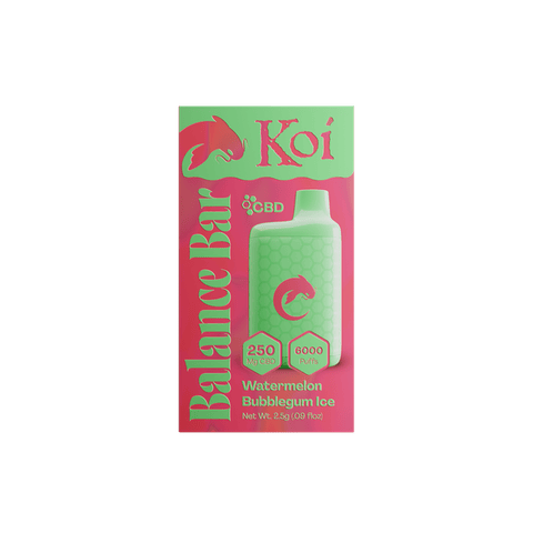 Koi Balance Bar CBD 250 MG Watermelon Bubble Gum Ice Vape