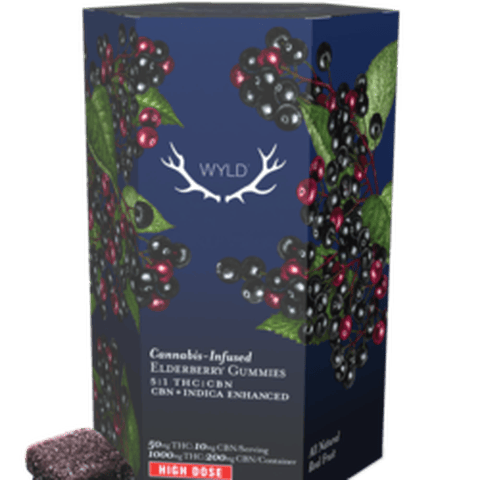 Wyld | Elderberry 5:1 CBN | THC 1000mg:CBN 200mg