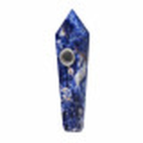 4.25" Blue Sodalite Gemstone Pipe