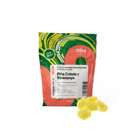 MFNY | Pina Colada x Strawpaya | Live Resin Gummies | 10pk | 100mg