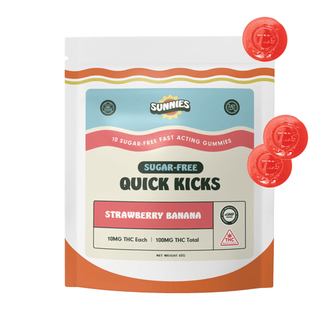 Sunnies | Nano Gummies - Strawberry Banana Sugar Free | 10mg / 10pack