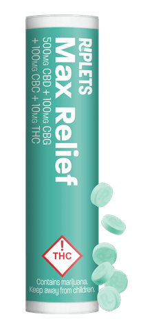 Ripple Riplets - Max Relief (100mg THC / Container)