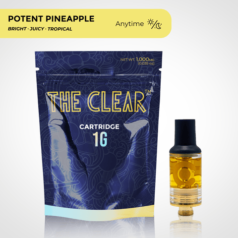 The Clear Potent Pineapple 2 Gram Distillate Cartridge