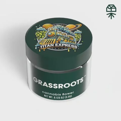 Grassroots Dark Heart Prepack Whole Flower 3.5g- Sativa:Titan Express