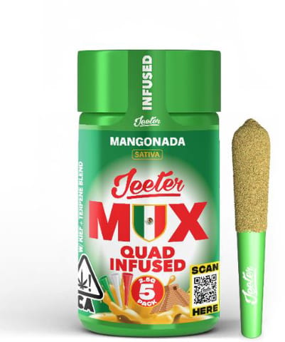 JEETER - INFUSED PREROLL MULTIPACK - QUADS MANGONADA - 2.5G