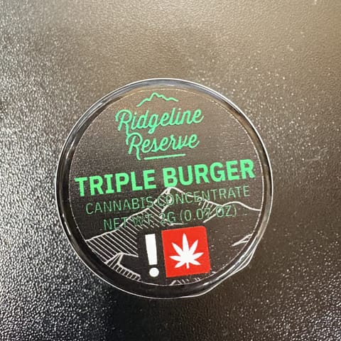 2G Triple Burger Live Rosin Dab (Ridgeline Reserve)