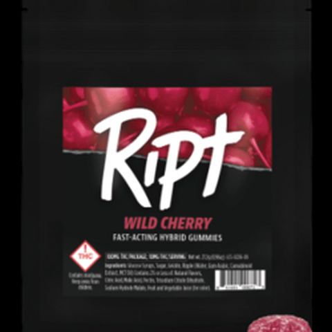 Ript Gummies | 100mg Gummies | Wild Cherry | H