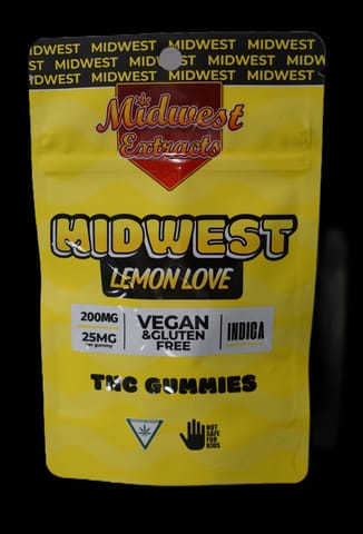 Midwest Extracts Lemon Love 200mg Gummy 8pk